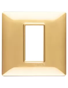 Vimar 14641.24 Placa Plana 1 Módulo Oro Pulido